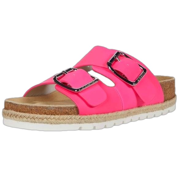 J Slides Women’s Pink Double Strap Sandals Size 8 EUC - Picture 4 of 14